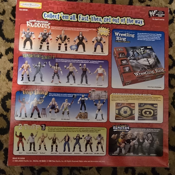1998 JAKKS WWF Stone Cold Steve Austin Action Figure Set